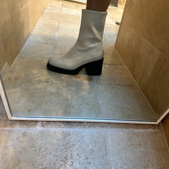 Call It Spring | Steffanie Faux-Leather Calf-Length Platform Boots - Size 9 - Picture 5 of 12